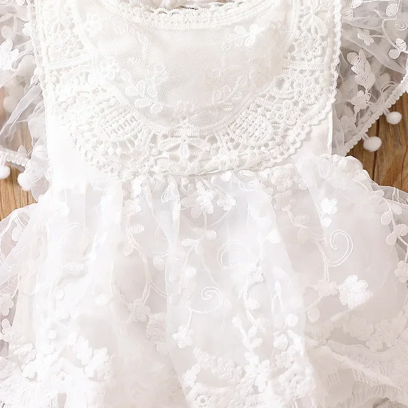 Summer Baby Romper for Girls Lacy Gauze Princess Sleeveless Cute Baby Jumpsuit Infant Bodysuit Baby Fashion 0-2 Years Old