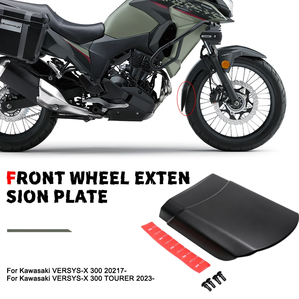 Motorcycle Front Rear Mudguard Extender Fender Hugger Splash Guard for Kawasaki VERSYS X300 2017- VERSYS-X 300 Tourer 2023-