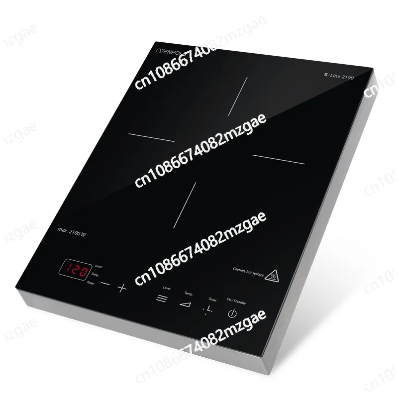 High-power Hot Pot Induction Cooker Touch Household Square Single Stove German Black Crystal Panel Foreign Trade Export