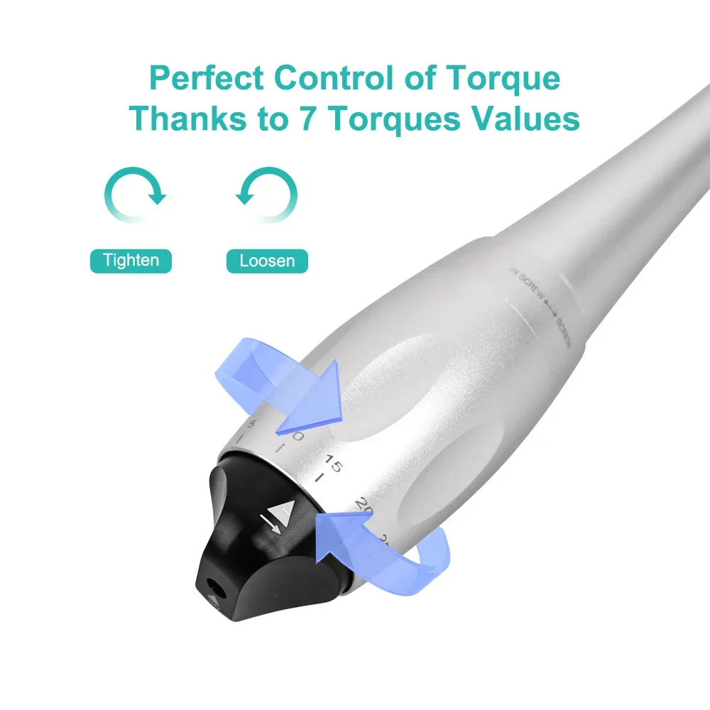 

SYJH Dental Implant Wrench Dentistry 5~35N/cm Torque Gear Ratchet Screwdriver Buckle Latch Head Handpiece Dentist Equipment
