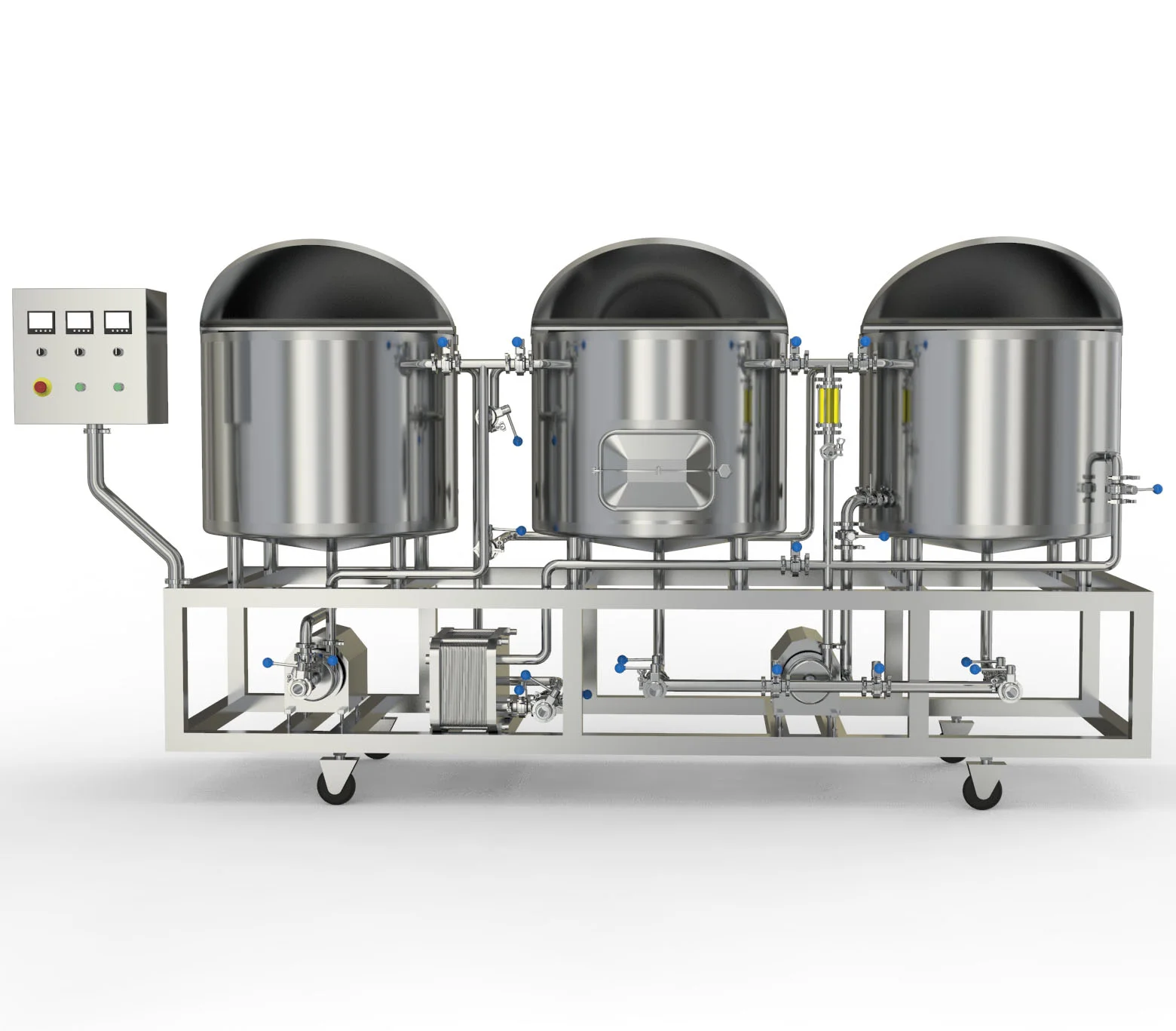 200L 2HL 3-Vessel Brewhouse Micro Brewery Equipment Home Brewery Brewing System Beer  Beer Brewing Equipment Brewing System