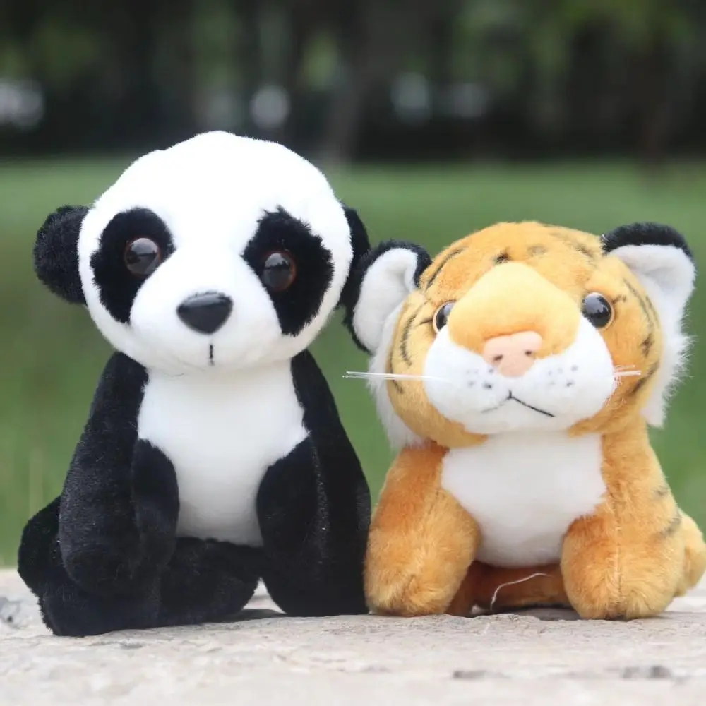 Clip on Cloth Magnetic Shoulder Plush Decorative Plush Doll Standing Shoulder Tiger Kawaii Giraffe Stuffed Animals Doll