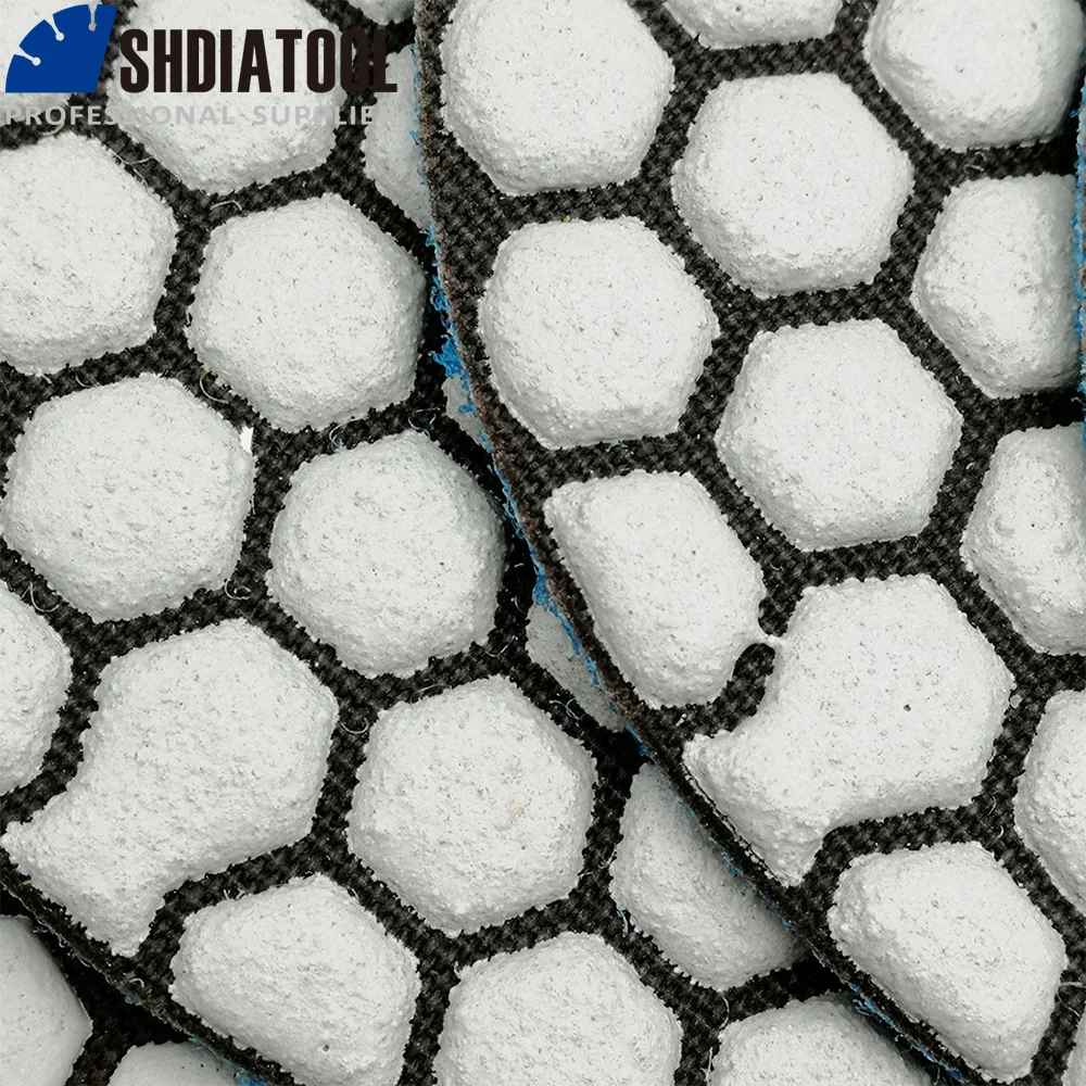 DIATOOL 6pcs 100mm #50 Dry Polishing Pads Diameter 4inch Resin Bond Diamond Flexible Polishing Pads