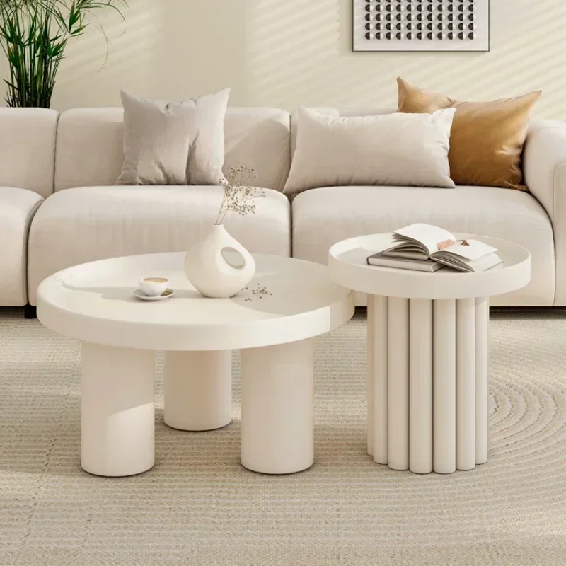 Furniture Living Room Side Table Nordic Elegant Coffee Tables Luxury Minimalist Round Design Bedside Couchtisch Home Mesa image 4