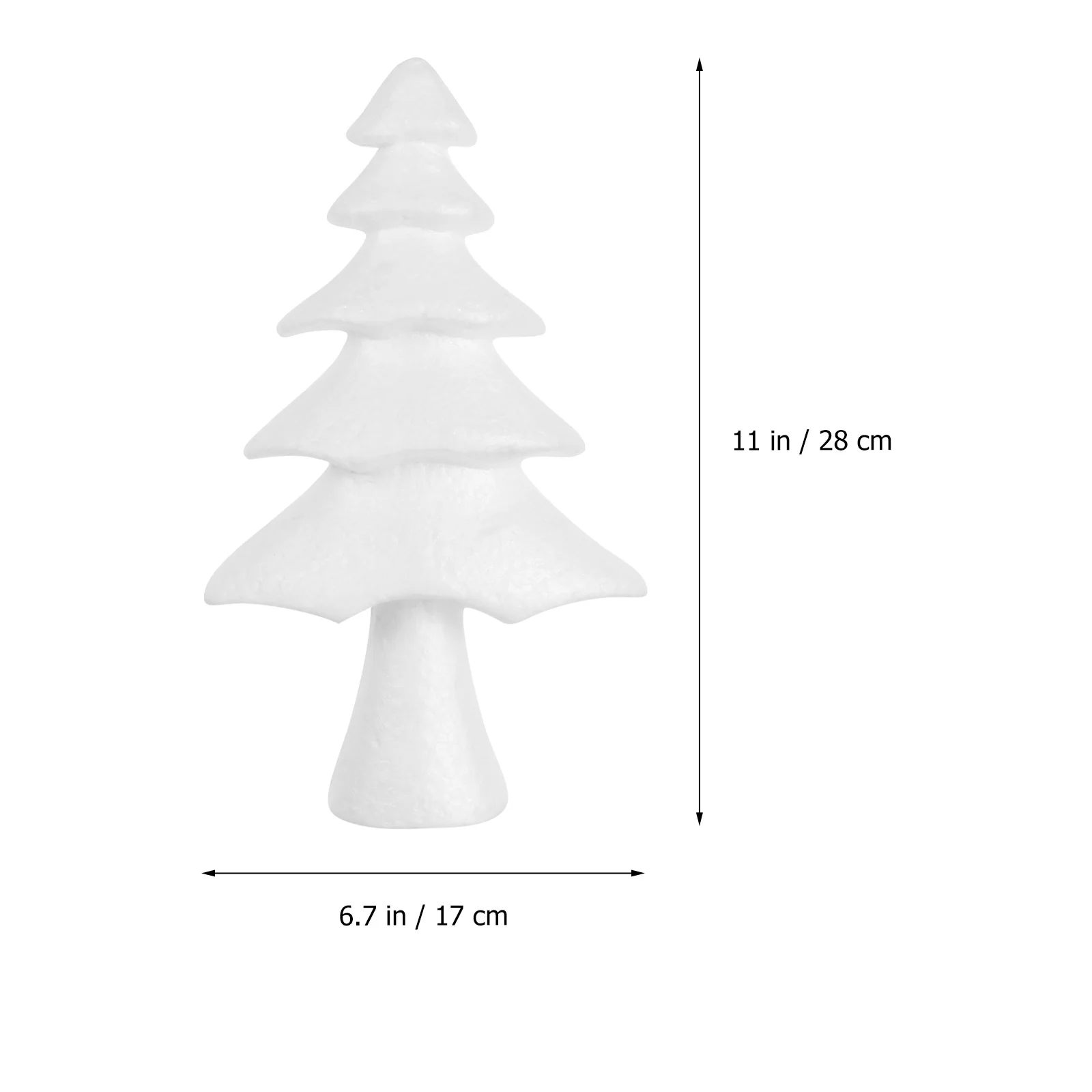 2Pcs Tree Shape Decor for Desktop Showcase Tabletop Adornment DIY Craft Material Festive Holiday Decorations