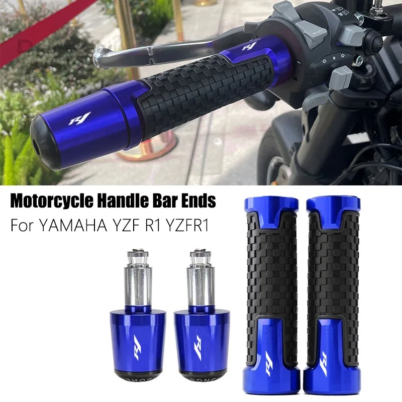 Motorcycle Accessories CNC Handle Bar Handlebar Grips Cap End For YAMAHA YZF R1 YZFR1 2004 2005 2006 2007 2008 2009 2010 2011