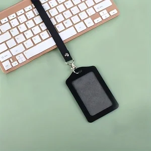 Card Holder and Lanyard, Card Case, PU, Bank Card, Name Card, Cardholder, Belt, Card, Bus ID, Cardholder, ID Badge