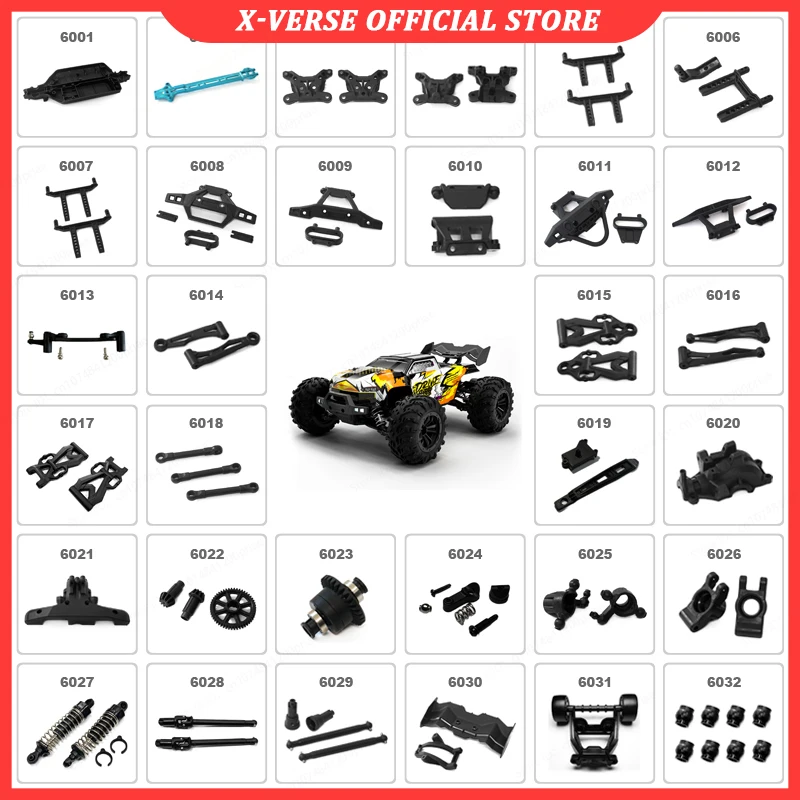 

SCY 6001-6032 Remote Control Car Accessories for 16101 16102 16103 16201 16101PRO 16102PRO 16103PRO 16201PRO