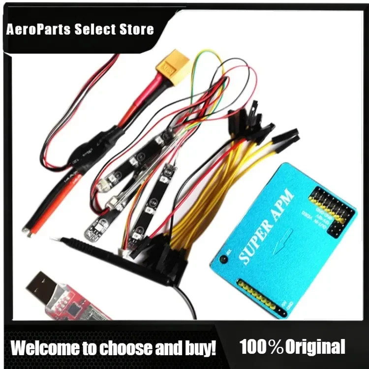 APStoreSuper APM 2.6 2.8 Flight Control With Integrated OSD 433Mhz 3DR Telemetry Tx With Power Module LED Indicator For FPV Mult