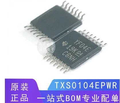 오리지널 TSSOP-14 칩셋, TXS0104, TXS0104EPWR, TXS0104E, YF04E, 로트당 1 개, 신제품