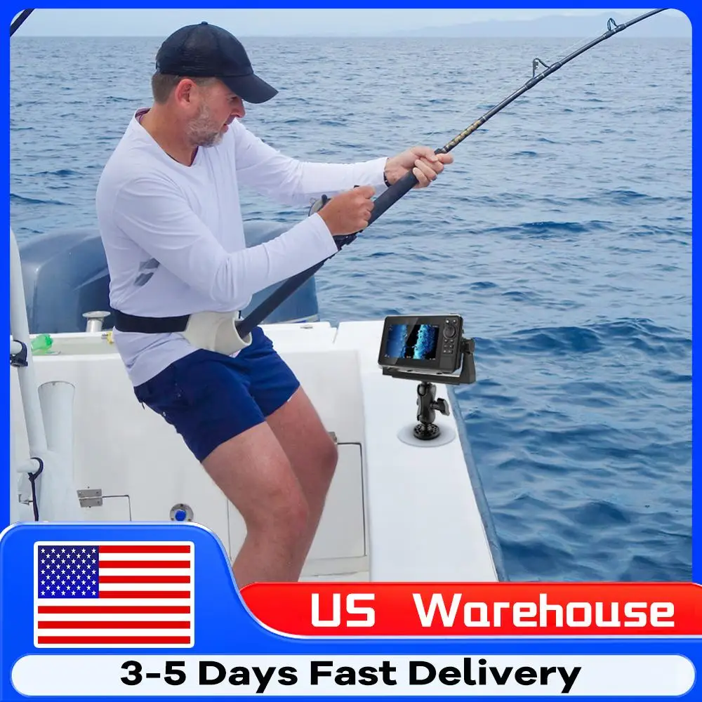 

Поворотная стойка для эхолота на 360 градусов, многоцелевой держатель для электронного эхолота, универсальный держатель для эхолота, аксессуары для лодок