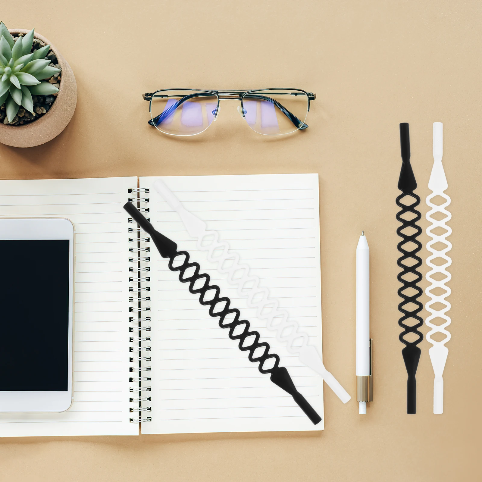 6 Pcs Glasses Strap Silicone Anti Rope Eyeglasses Holder Sports Sunglass Chain Diving Goggles Straps Non Cords