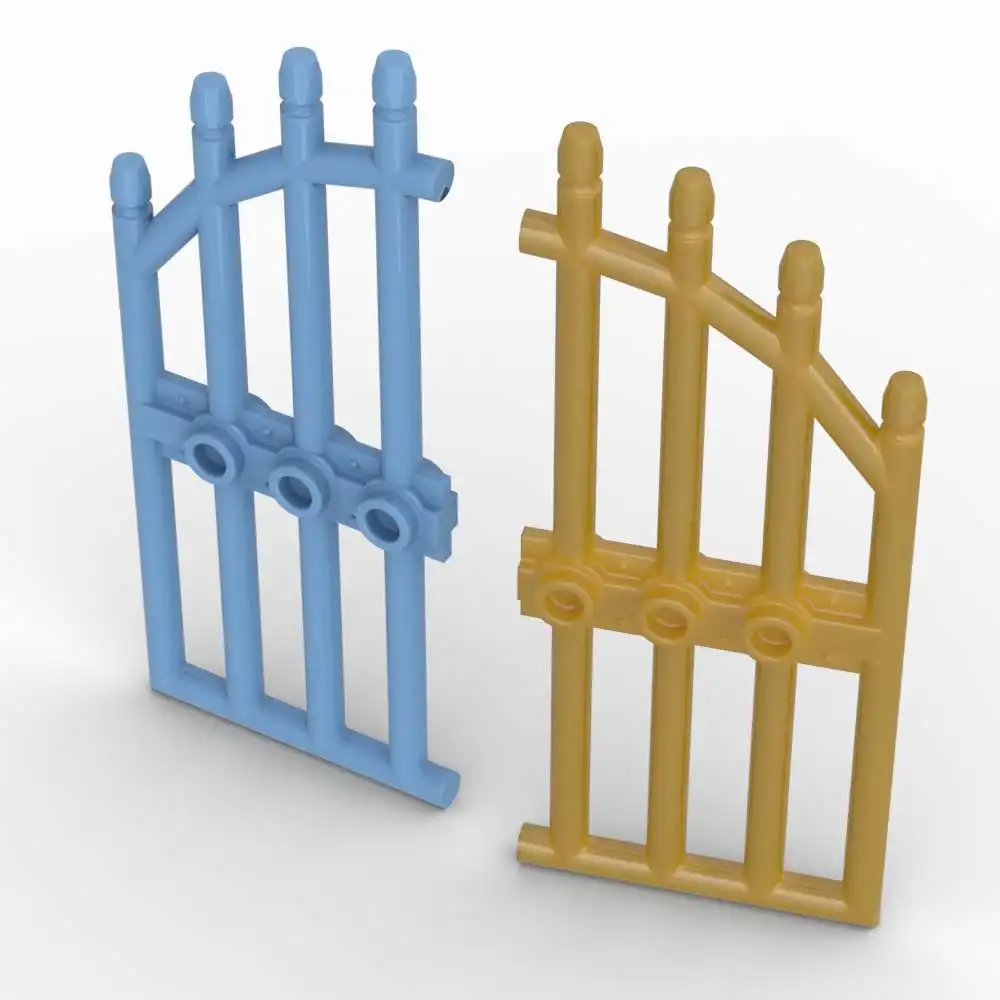 

MOC 10 шт. 42448 двери 1x4x9 с решетками, три шпильки, кирпичные арочные ворота, строительные блоки, очаровательная игрушка для взрослых и мальчиков, праздничные подарки