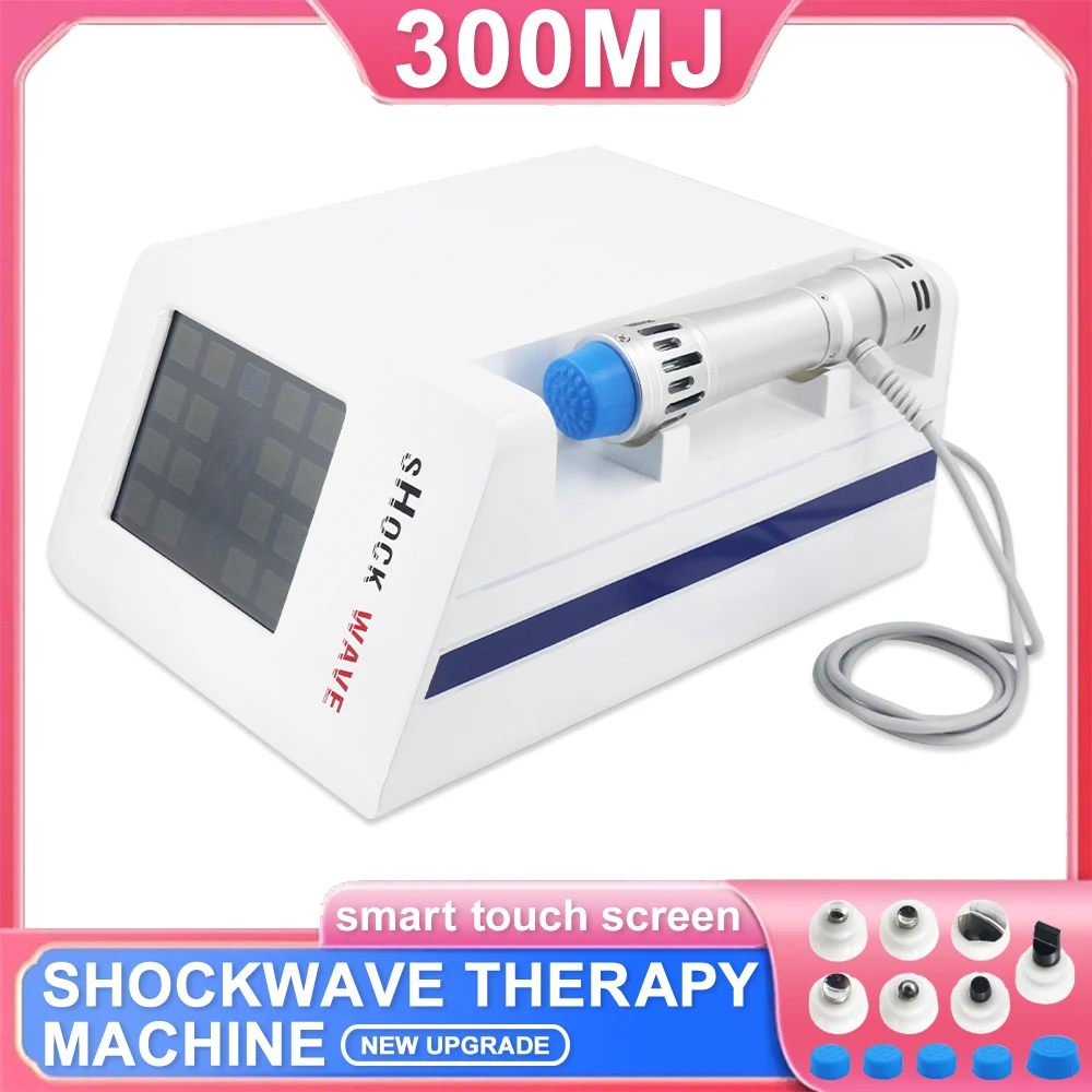 

300MJ Shockwave Therapy Machine With 7 Heads ED Treatment Boby Massager Golfer’s Elbow Pain Removal Home Use Shock Wave Device