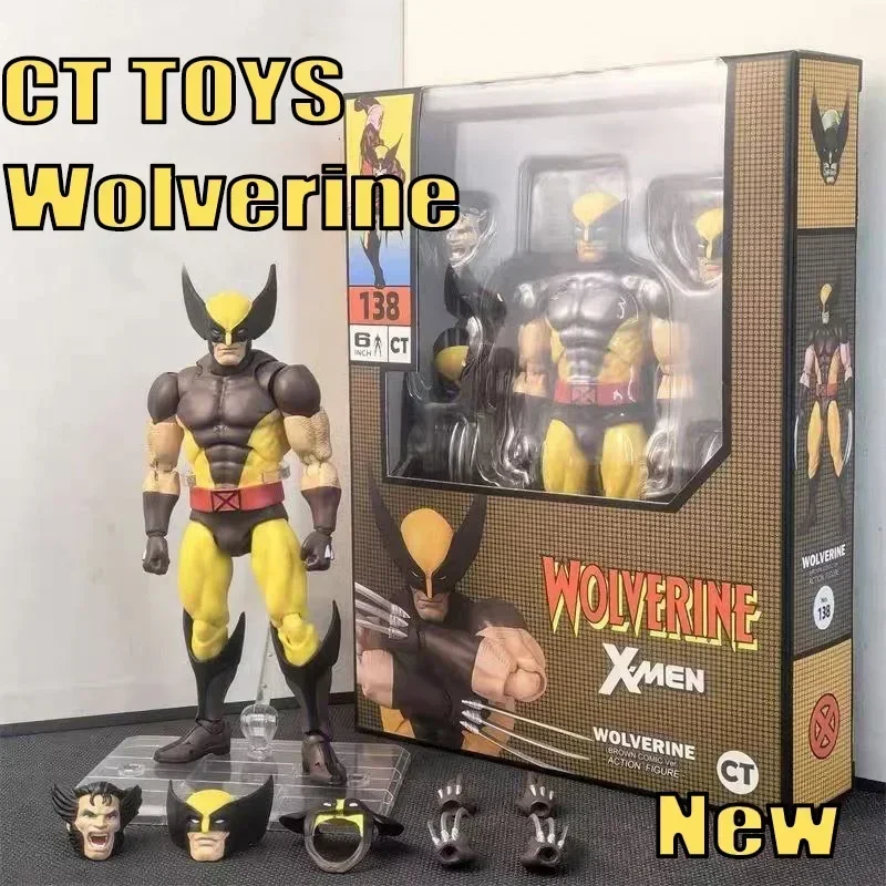 

В наличии Ct Toys Росомаха Мафикс 138, фигурка, коричневый комикс, X-Men, фигурка Shf, аниме-фигурка, модель Ko, детская игрушка, Рождественский подарок