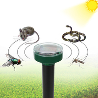 Outdoor Garden Snake Bird Mosquito Mouse Pest Repelling Eco-Friendly Solar Power Ultrasonic Pest Repeller Mole Repellent