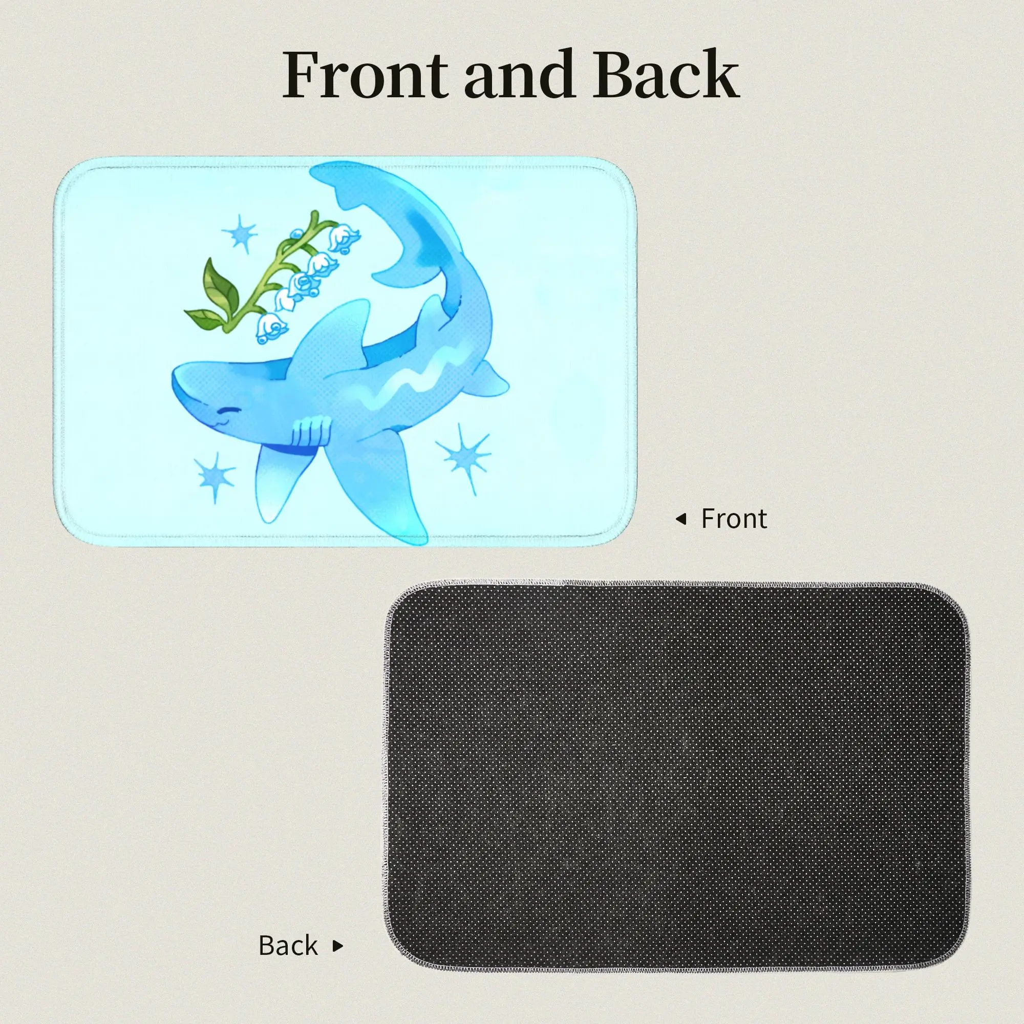 Custom 3D Illusion Fish Shark Front Floor Door Entrance Welcome Mats Indoor  Bath Kitchen Doormat Toilet Carpet Rug Footpad