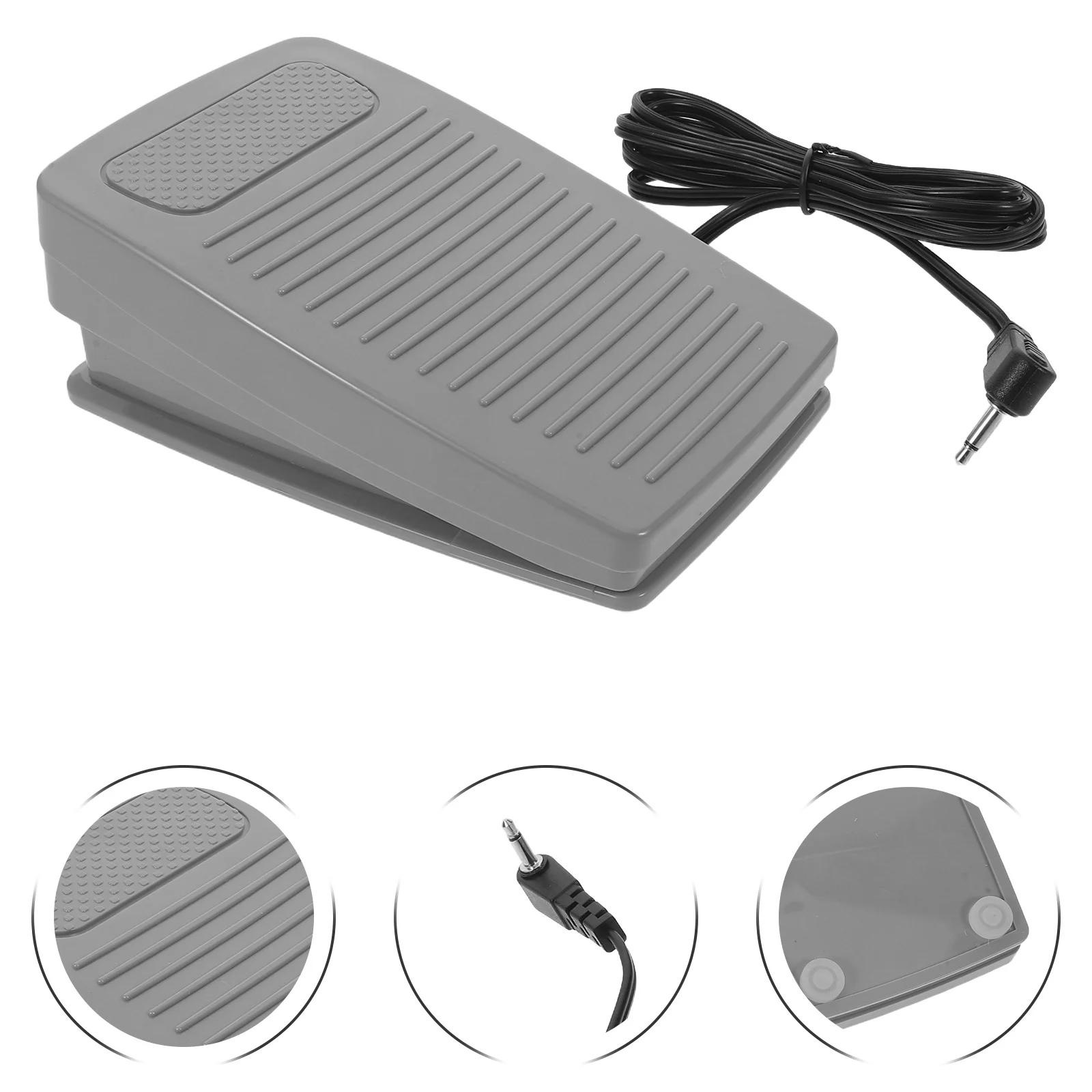 

Sewing Machine Foot Pedal Non Slip Single Hole Power Cord Household Replacement Speed Control Sewing Machine Foot Controller