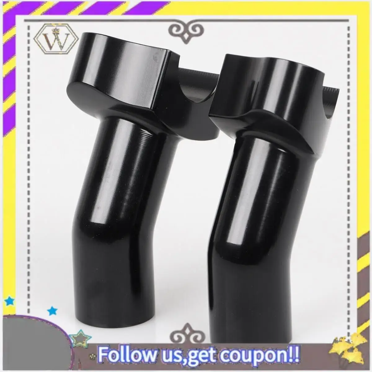 ABXV-Black 3.5Inch Tall Pullback Handlebar Risers For  Softail Dyna Sportster Touring Pullback Aluminum Straight Accessori