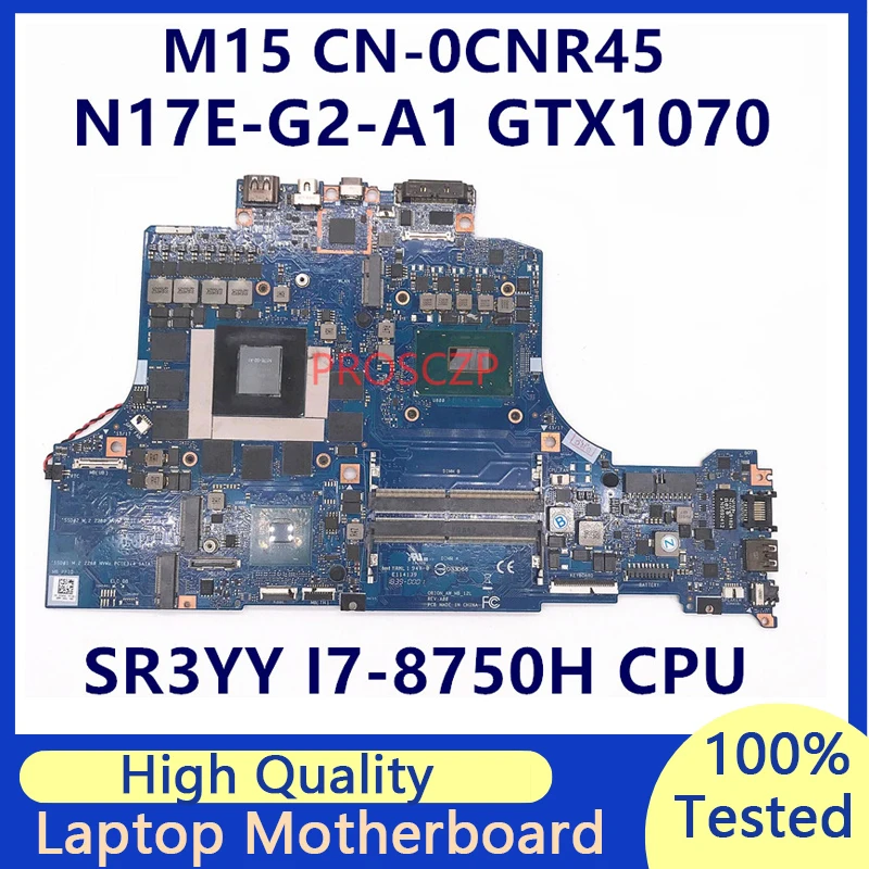 

CN-0CNR45 0CNR45 CNR45 для материнской платы ноутбука DELL M15 с процессором SR3YY I7-8750H