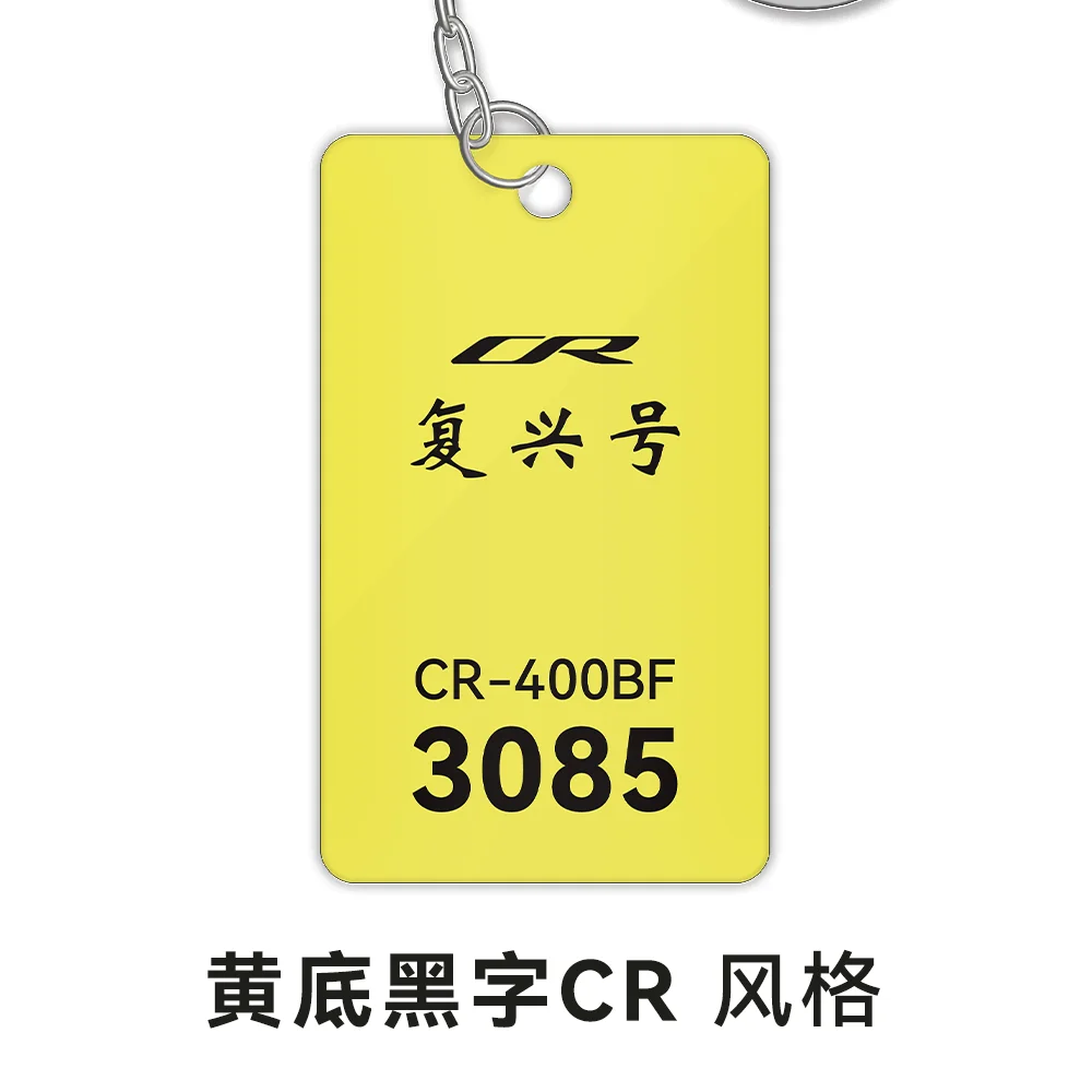Motor car key plate style keychain, place an order and note the customized text content