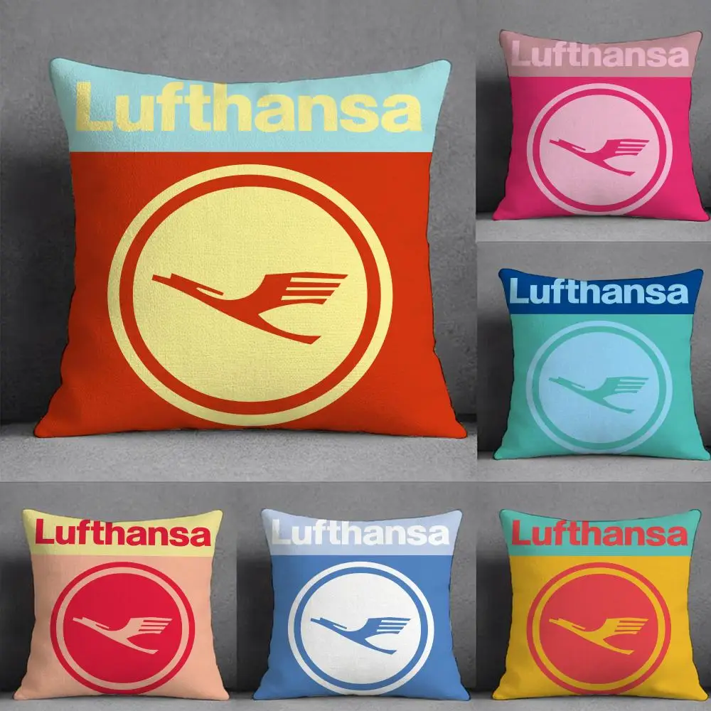 Deutsche L-Lufthansa FASHION Pillow Case Pillowcase, Double-sided Printed, Sofa Cushion, Bedroom Headboard Pillow
