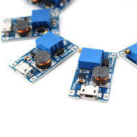 5PCS MT3608 Micro USB Voltage Step Up Converter, 2V-24V to 5V-28V 2A DC-DC Boost Power Supply Module DIY Switching Regulator