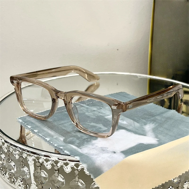 KLUTZ Female Women Glasses Frame Men Oval Retro Prescription Luxury Eyeglasses Computer Fashion Luxury Brand Male Shades