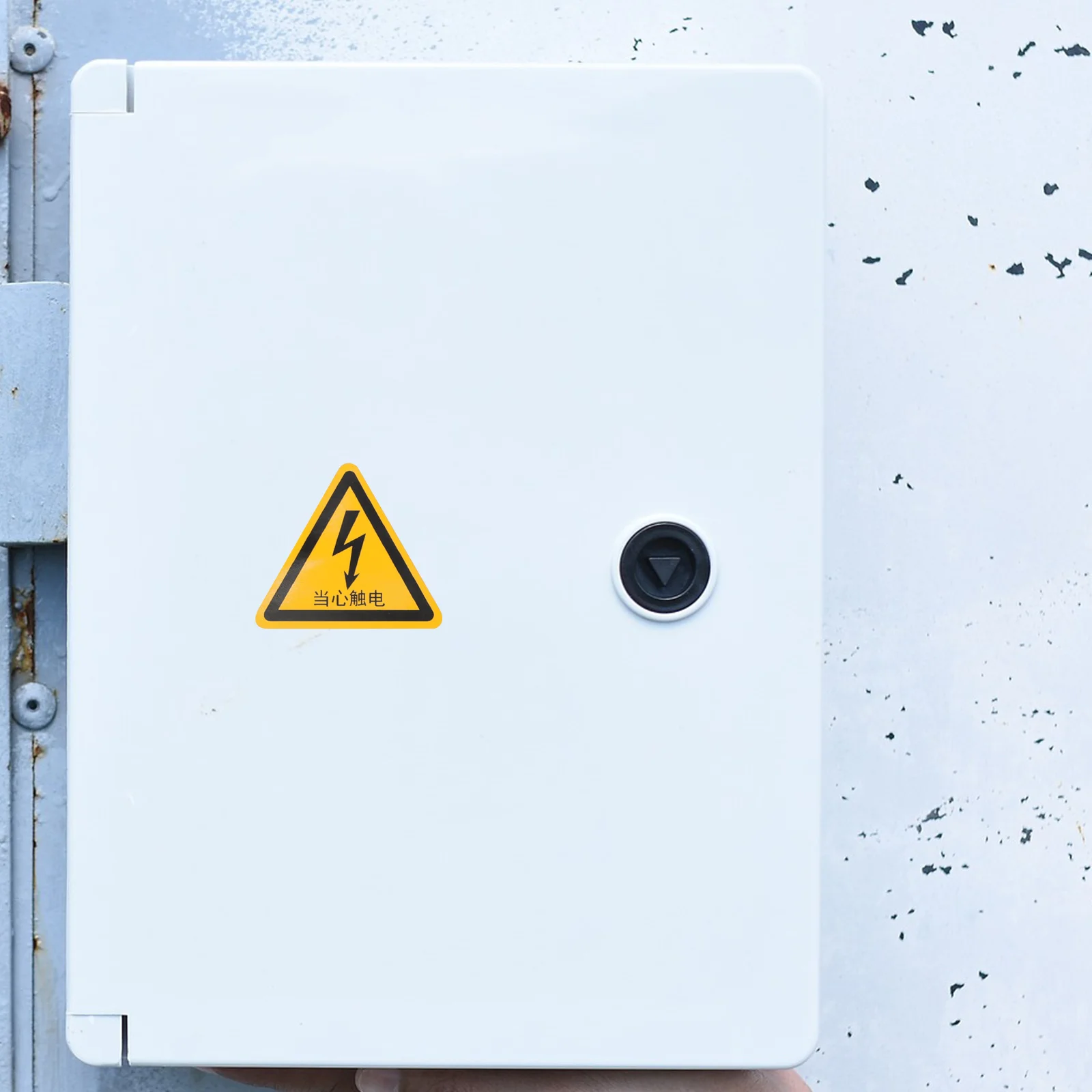 10 قطعة علامة الصدمات الكهربائية تحذير مثلث ذاتي اللصق لزجة الحذر السلامة لمصنع مكتب المدرسة تنبيه المرور