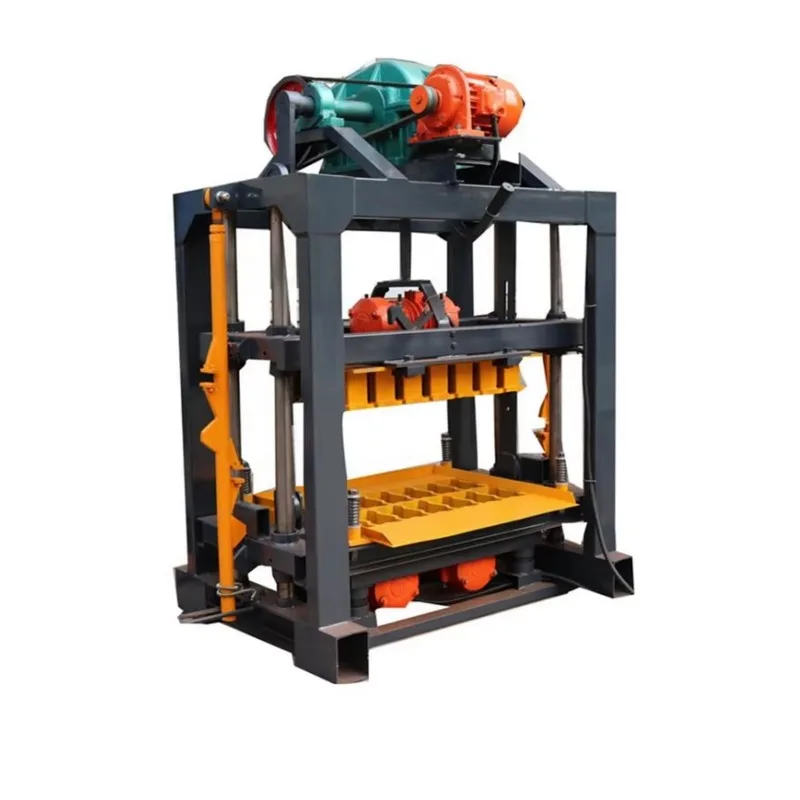 Customized Semi Automatic Interlocking Brick Molding Machine QT4-40 Concrete Brick Block Making Machine
