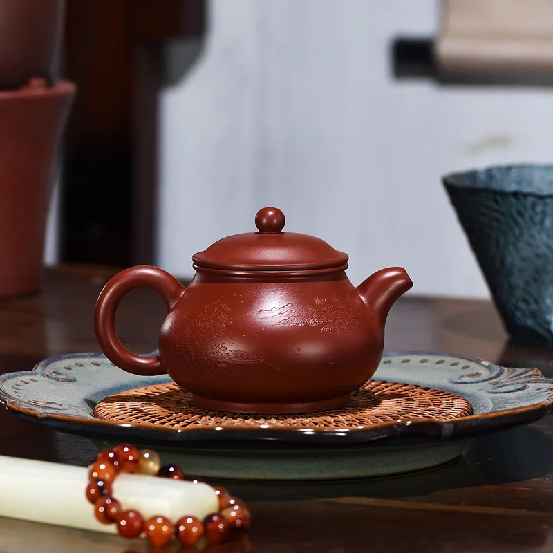 Yixing Original Mine Purple Clay Pot Famous Masters Handmade Tea Set Gifts Dahongpao Pan Pot Agent Distribution