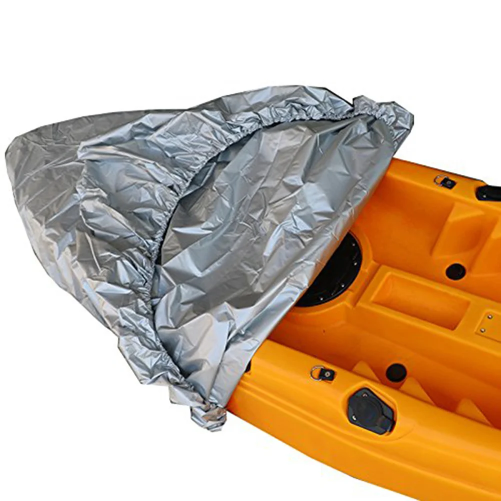 

Canoe Storage Cover 4.6-5M Waterproof Uv Resistant Boat Cover with Annular Elastic for Easy Solo Installation Backyard Use