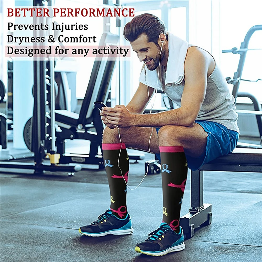 Sports Compression Socks Medical Nursing Socks For Cycling Running GYM Athletic Circulation Stockings Women Men cycling Socks