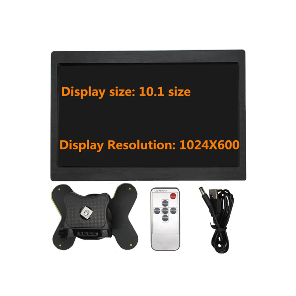 Imagem -02 - Polegada 1024*600 Tft Hdmi hd Vga av Monitor Multiuso Exibição para Raspberry pi Banana Laranja pi Mini Computador 10.1