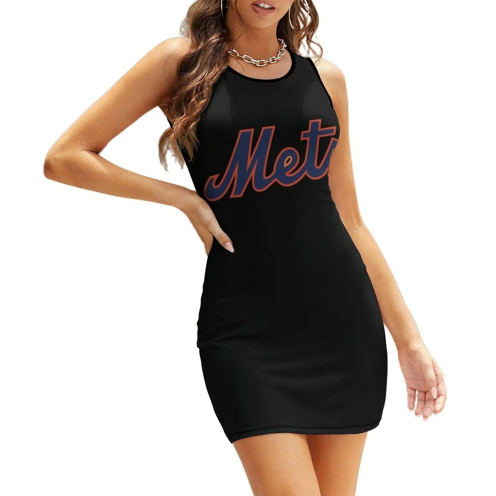 

Mets-NY Classic T-Shirt Sleeveless Sundress dress for women Dress vintage elegant party dress for women 2025