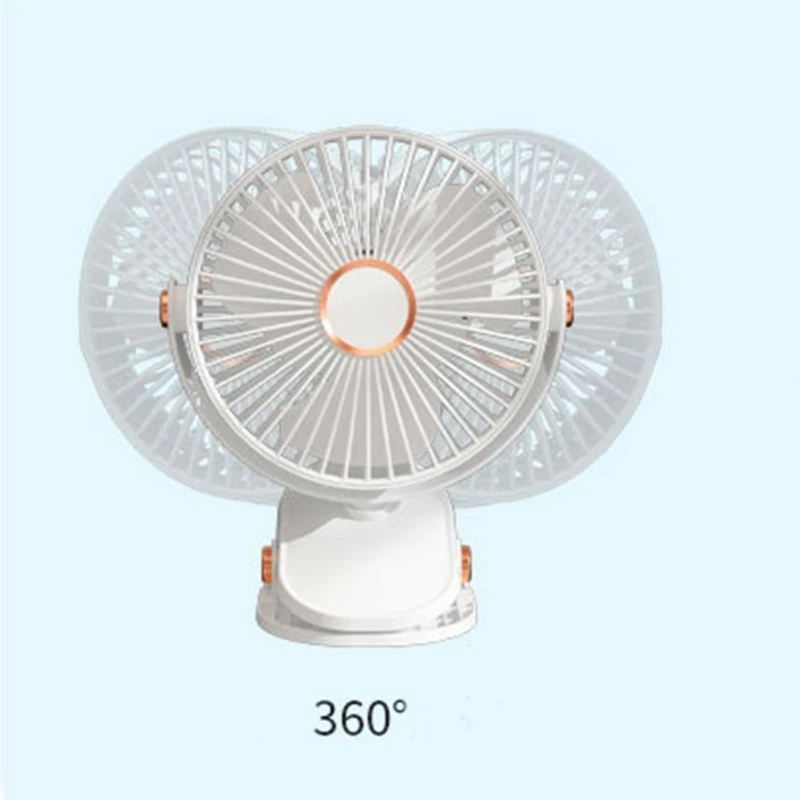 USB كليب على مروحة صغيرة محمولة مروحة بمشبك 360 درجة دوران قوي الرياح سطح المكتب مروحة التبريد الصيف مبرد الهواء مروحة