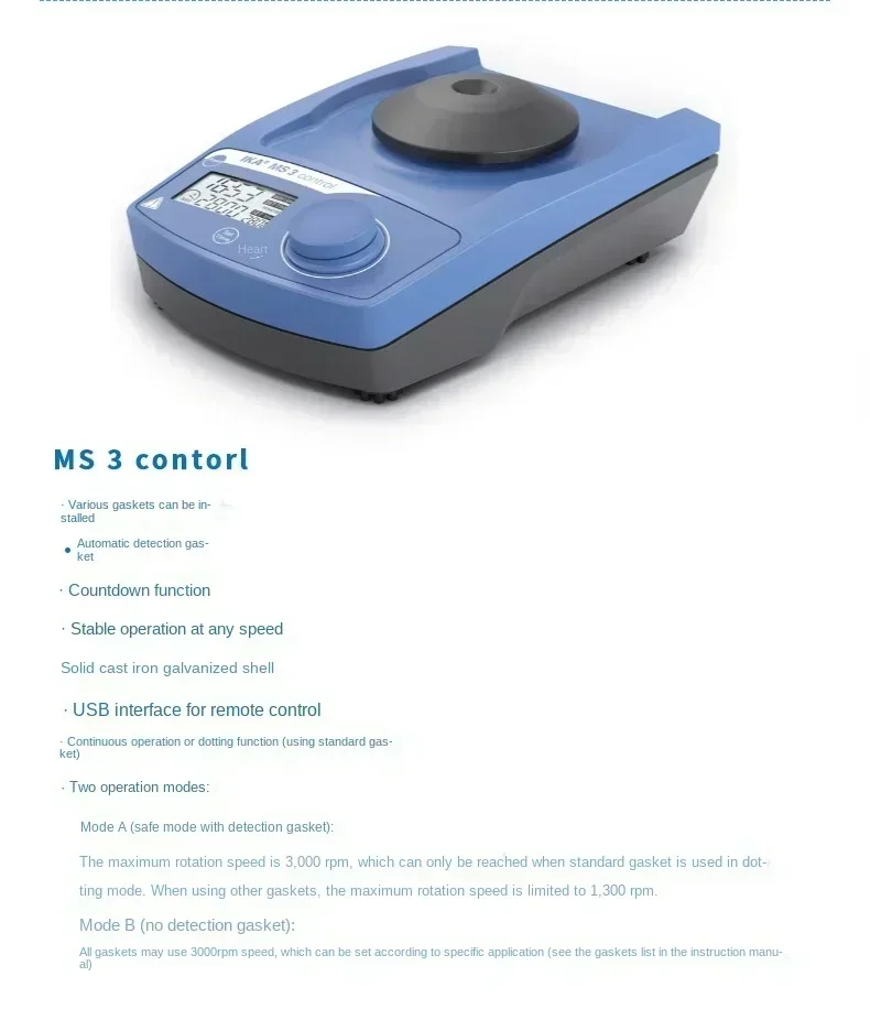 MS 3 Basic oscillator circular vortex shaker MS 3 digital micro mixing