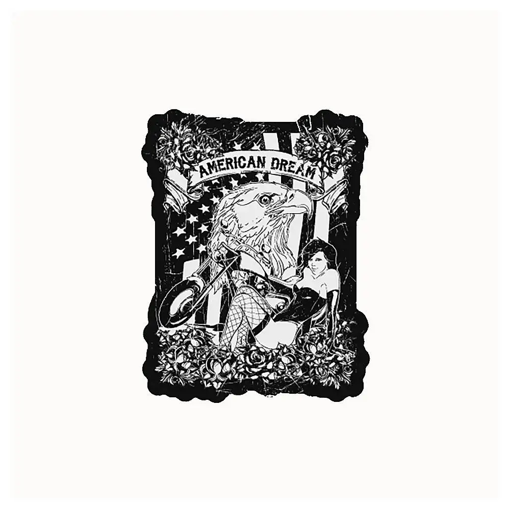 American Dream Motorcycle Waterproof Stickers For Decorating Car Windows Motorcycles And Computers.