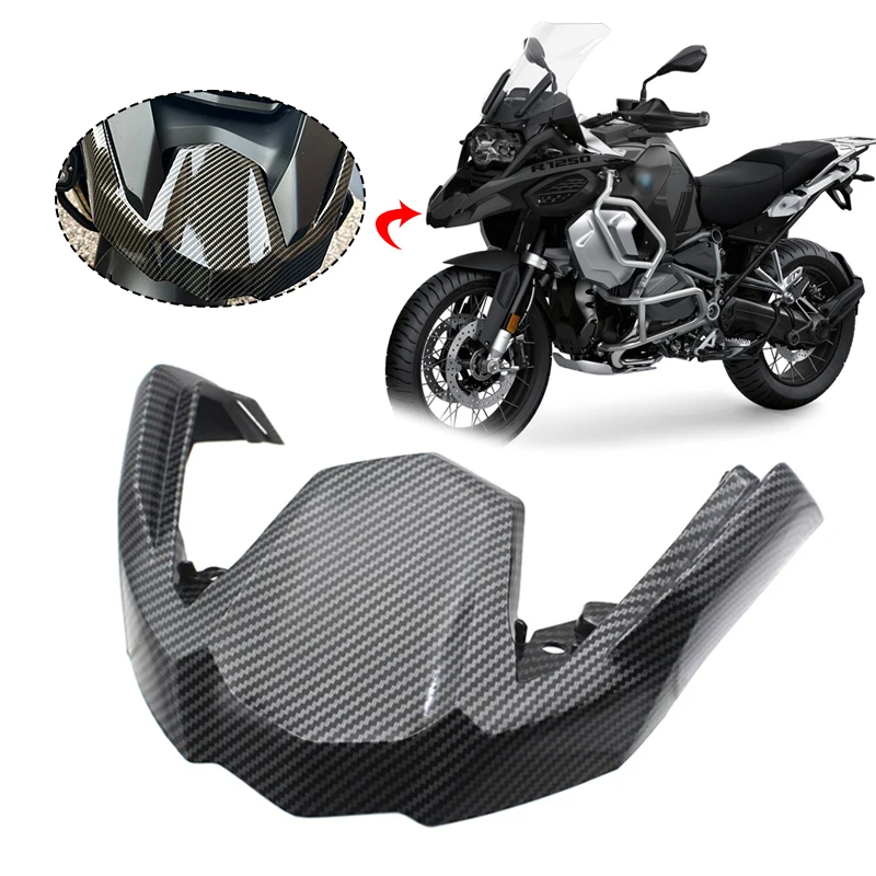 

For BMW R1200GS R1250GS LC ADV R 1200GS R1250 GS Adventure 2014-2023 Carbon Front Beak Fairing Extension Wheel Extender Cover