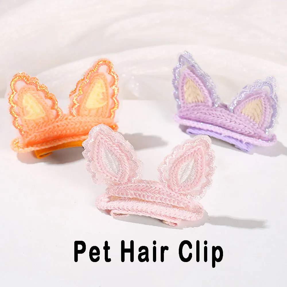 

Cute Pet Dog Grooming Cartoon Fox Ears Dog Comb Hairpin BB Teeth Hair Clips Giraffe Ears Maltese Yorkshire Hair Accessories