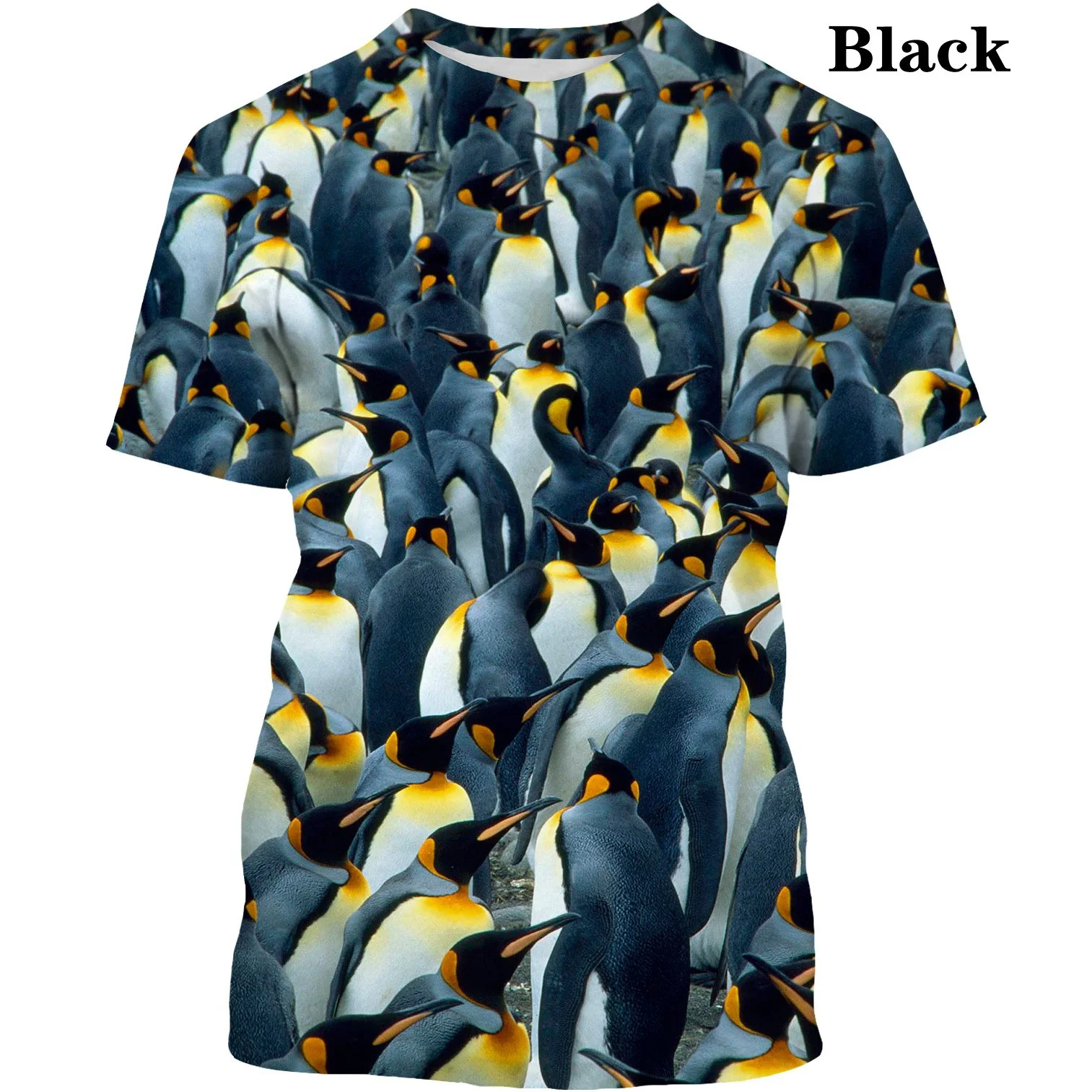 New Fashion Women Summer Funny Penguin Print T-Shirts Casual Short Sleeve O-Neck Tops Loose Cute Cool Tee