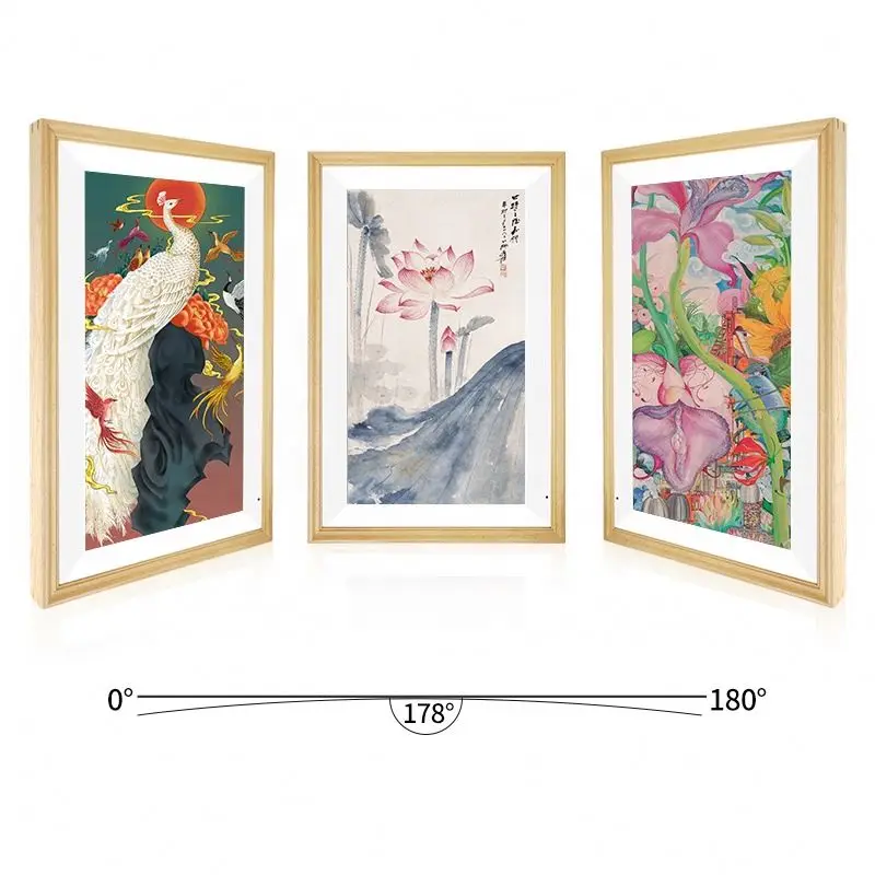 21.5 Inch Advanced Design Systems Oil Painting Effect Digital Photo Frame Meural Canvas With USB RJ45