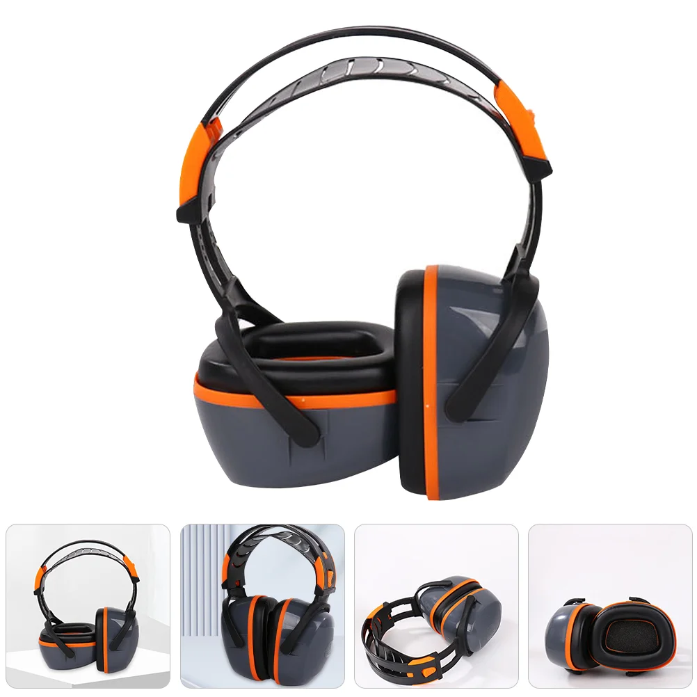 Noise Cancelling Ear Muff for Studying Sound Insulation Headset Earplugs Travel Wired Recording Abs Stereo Headsets