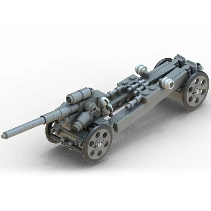 15cm Military Heavy Howitzer Model MOC Building Bricks War Equipment Style Modular Technology Gifts Holiday Assemble Toys Suit