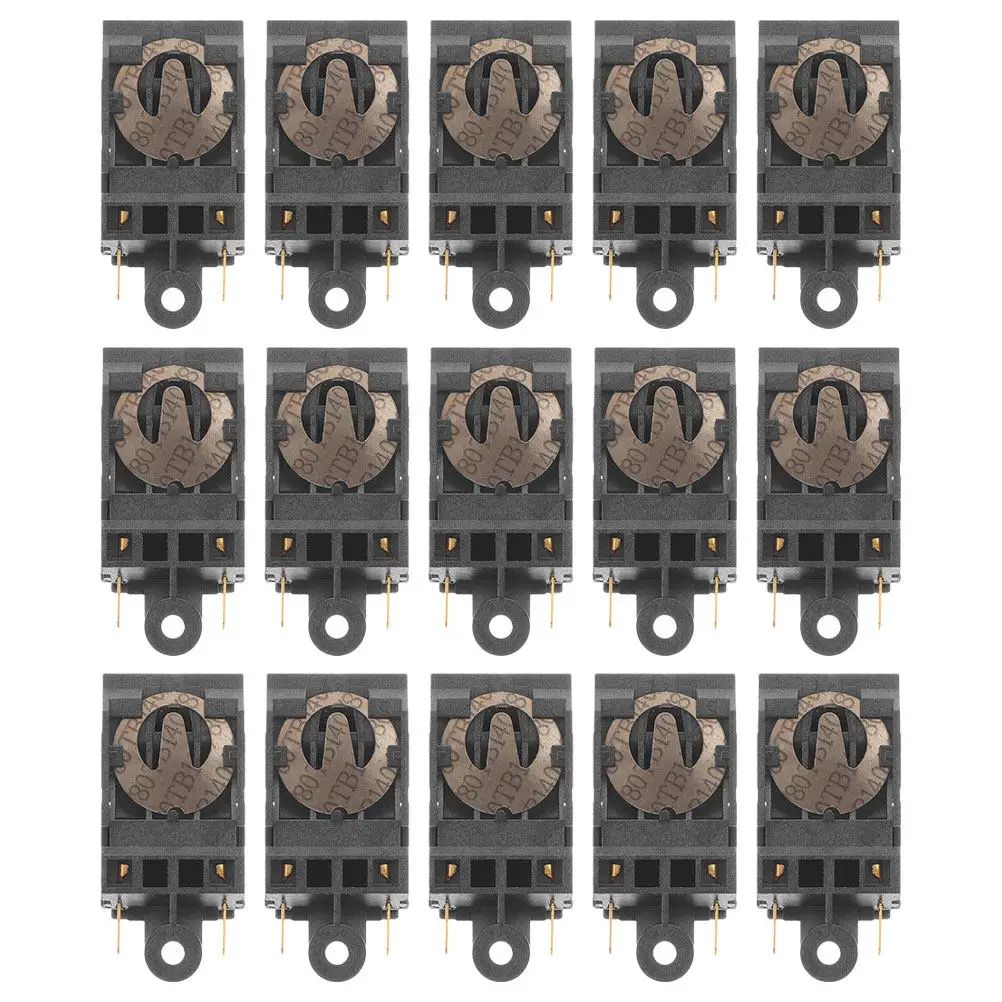 15Pcs Electric Kettle Thermostat Switch Automatic Shutoff Steam Control Button Replacement Part 250V 16A Household Appliance