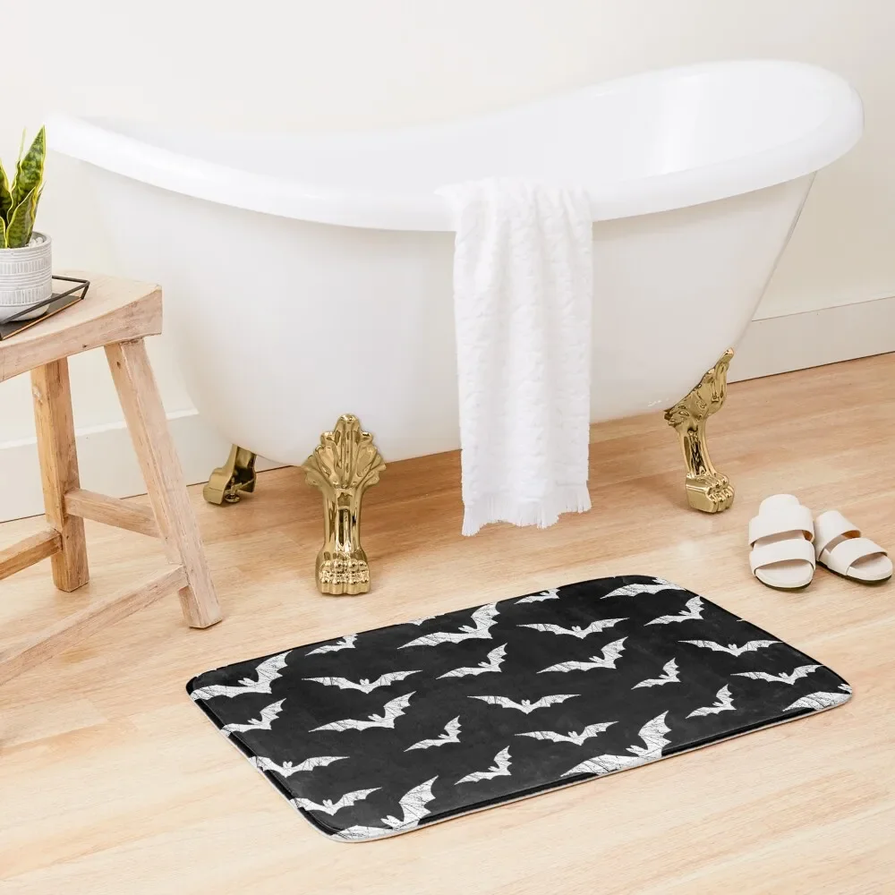 

Bats Pattern Bath Mat Floor Toilet Carpets For Bathrooms Bathroom Interior Household Items Mat