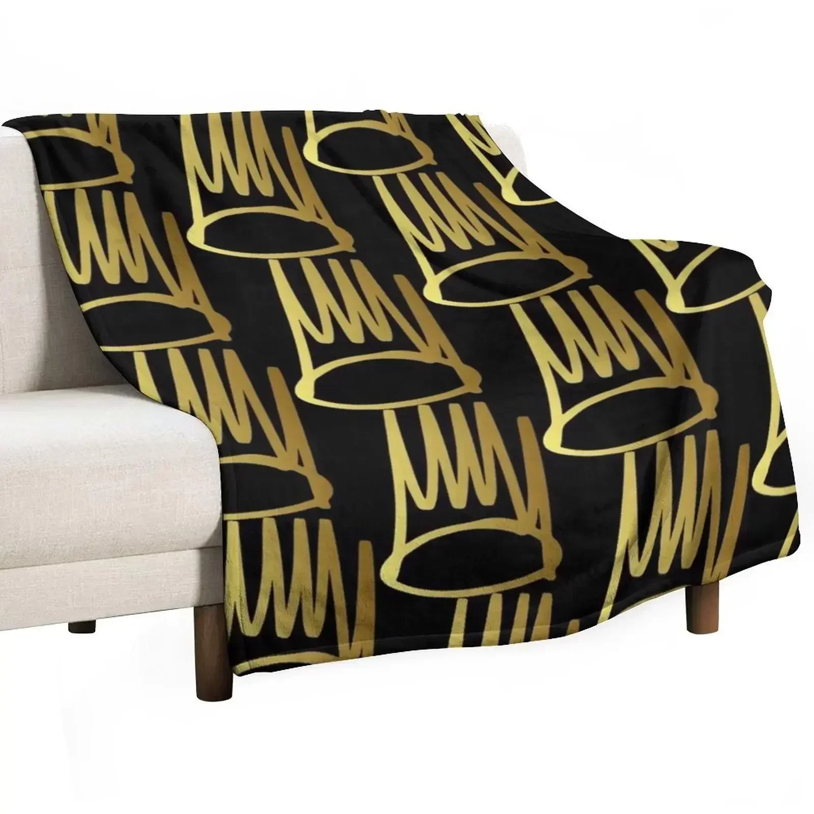 

J.Cole Born Sinner Crown Logo Throw Blanket Designers Thin Blankets