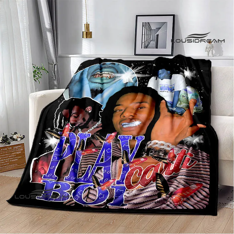 Hip -hop Playboi Carti Printed blankets Warm Flannel blankets Soft and comfortable blanket bed linings Birthday Gift