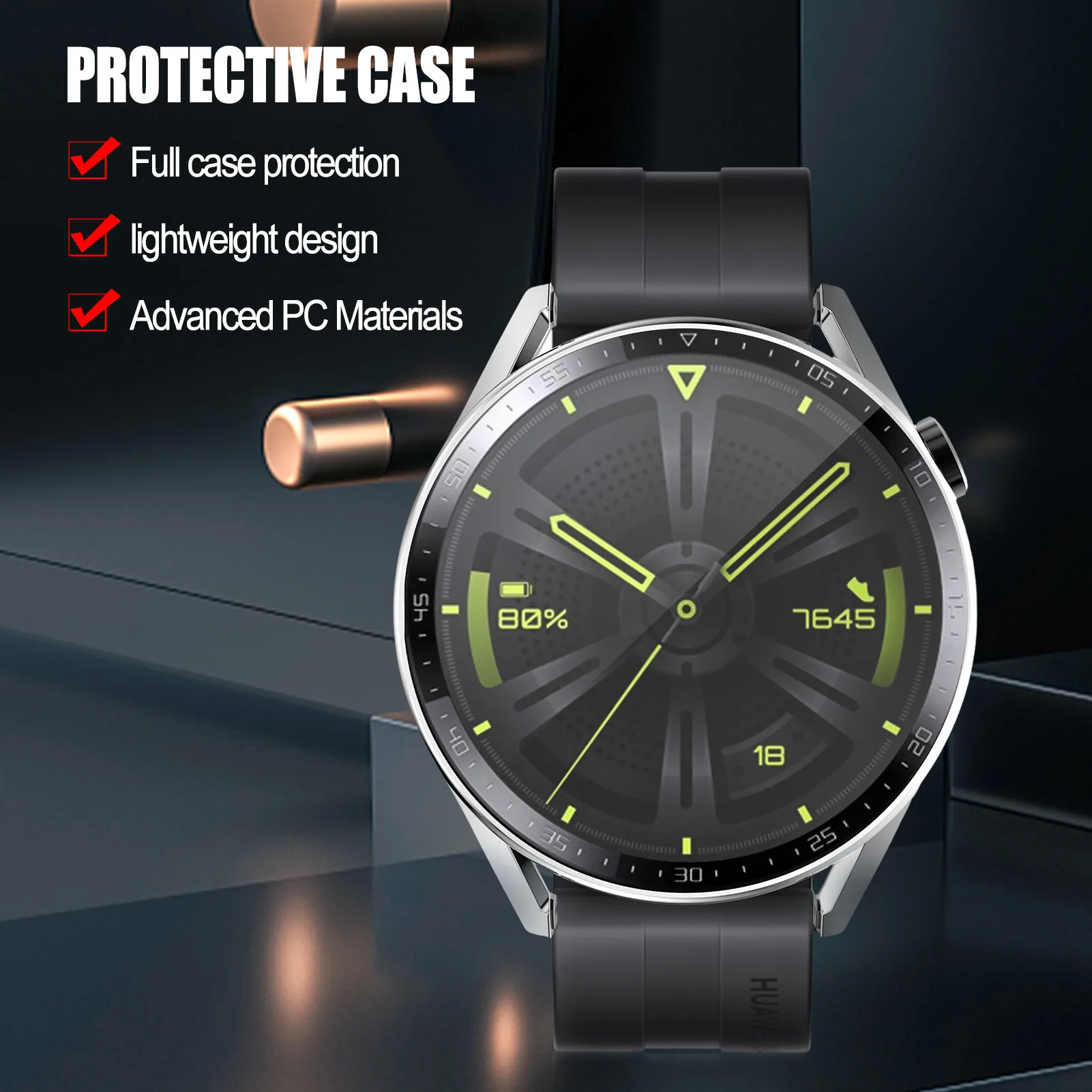 1PC Smartwatch Screen Protectors For Huawei Watch GT 3 46mm Scratches-Proof Anti Scratch Smartwatch PC Protective