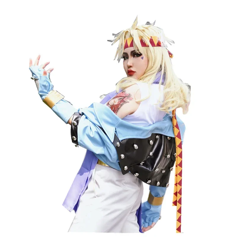 Caesar Anthonio Zeppeli Cosplay Costume Full Set Female Style 110